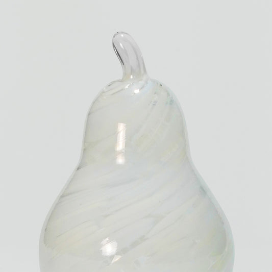 Glass decoration PEAR in Opal and Sand Glass Color Grains-Detail-GLASSCOR