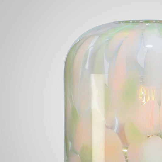 Glass table lamp NIU green | detail 2 | Glasscor Store