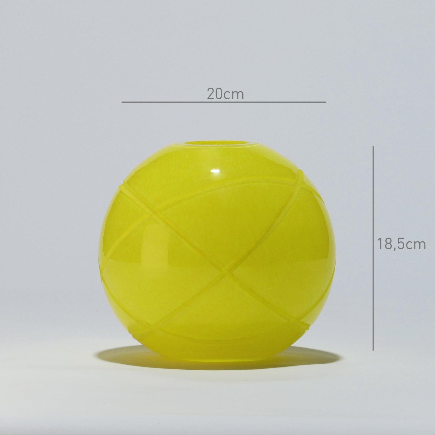 Jarra Bola Grande ARMILAR Amarela - Glasscor Store