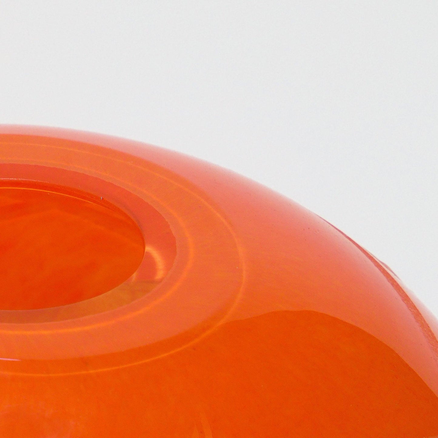 Glass Vase Small ARMILAR Orange - Glasscor Store