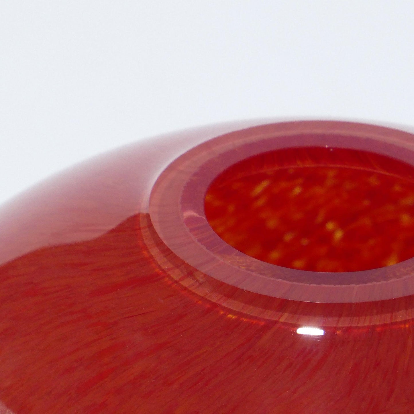 Glass Vase Small ARMILAR Red - Glasscor Store