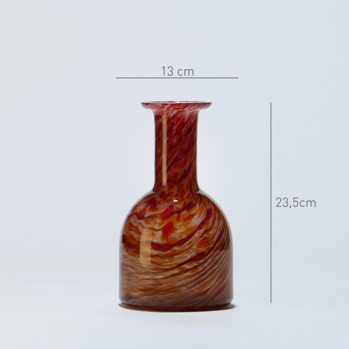 Glass Vase Small ESSENCE Bown - Glasscor Store