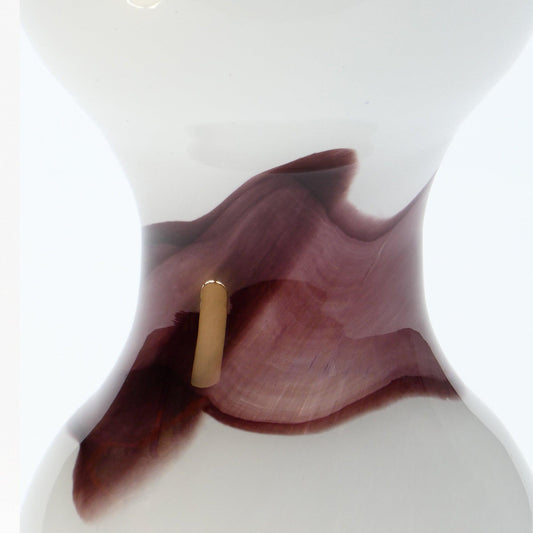 Glass Vase Small FLOW Amethyst - Glasscor Store