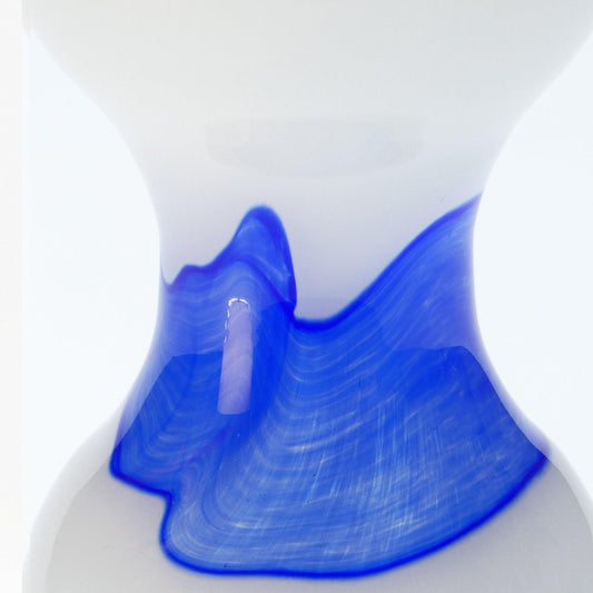 Glass Vase Small FLOW Blue - Glasscor Store