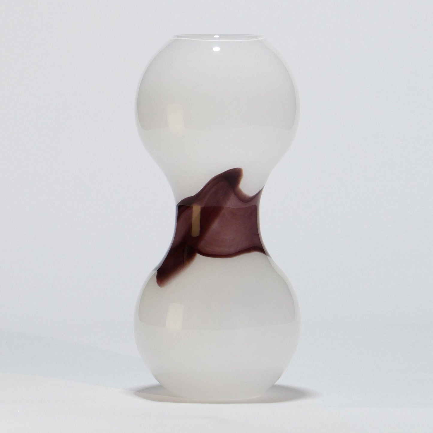 Glass Vase Large FLOW Amethyst - Glasscor Store