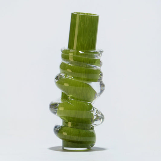 Glass Vase INRHYTHM Green - Glasscor Store