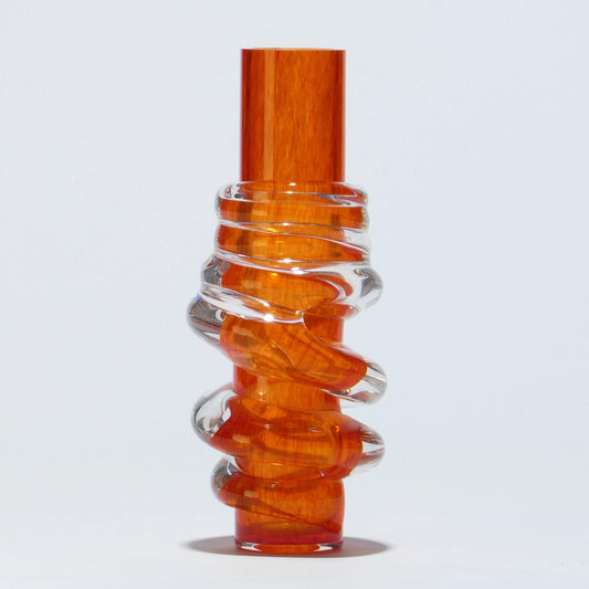 Glass Vase INRHYTHM Red - Glasscor Store