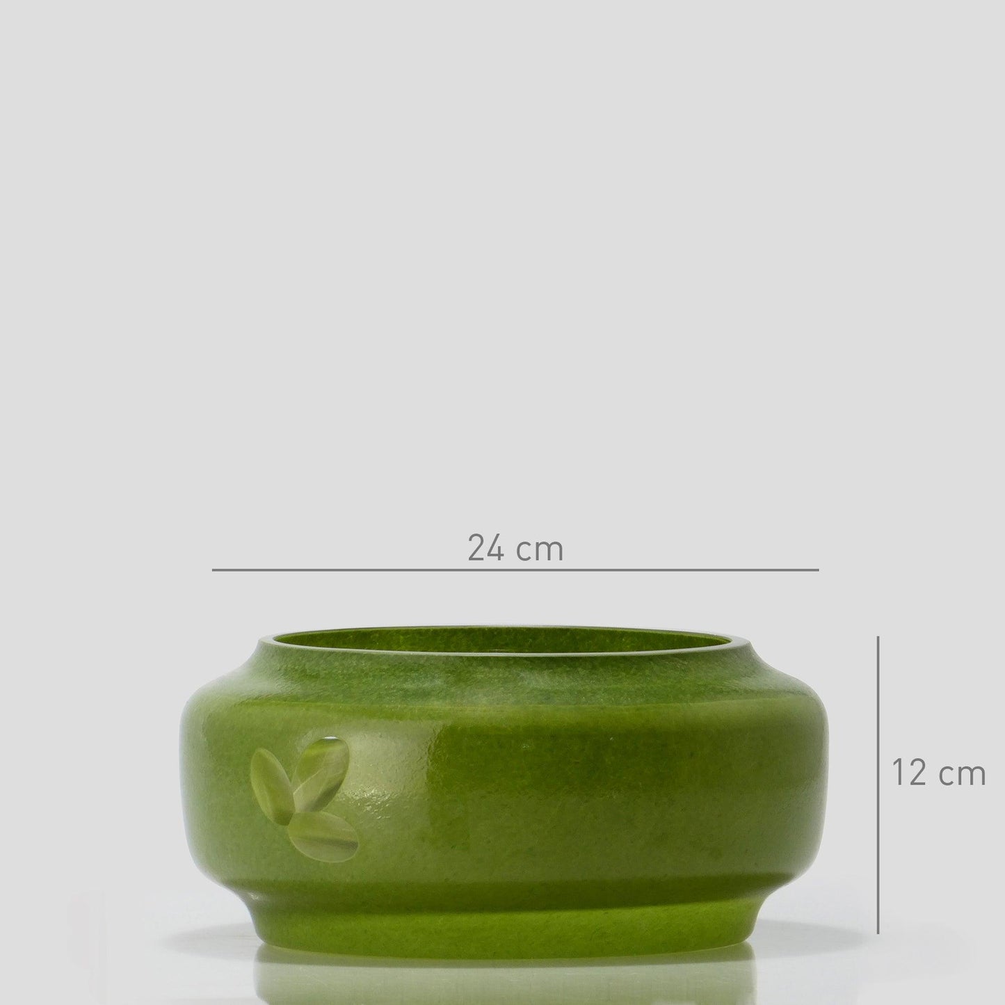 Glass Bowl LÓTUS Green - Glasscor Store