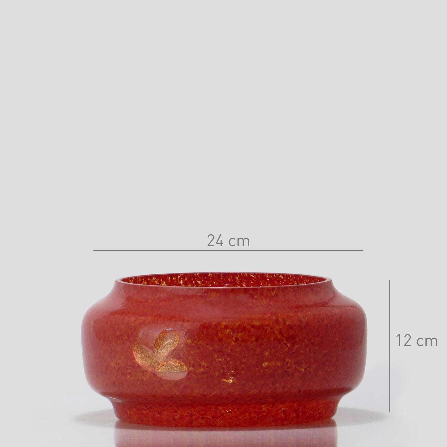 Glass Bowl LÓTUS Red - Glasscor Store