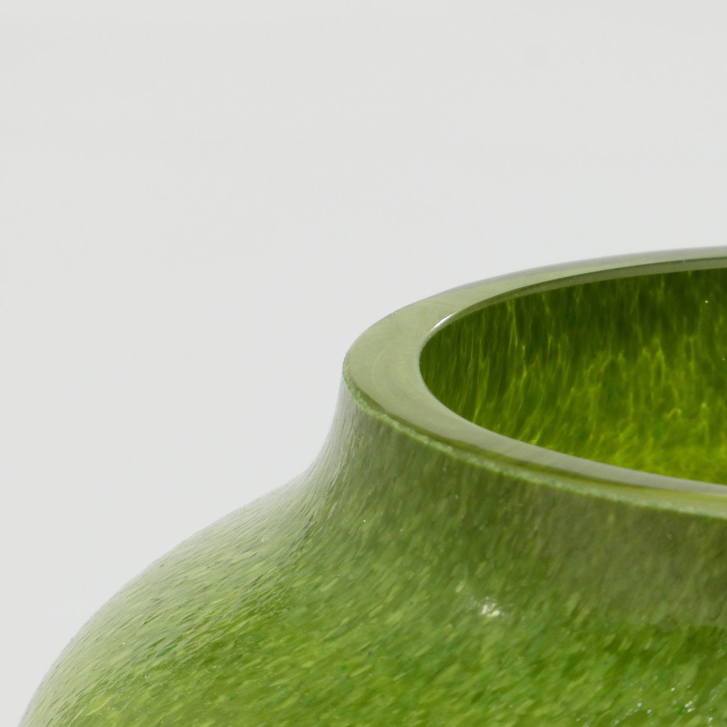 Glass Vase Large LÓTUS Green - Glasscor Store