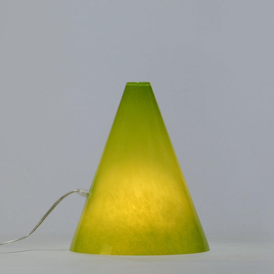 Glass Lamp GEOMETRIC Cone Green - Glasscor Store