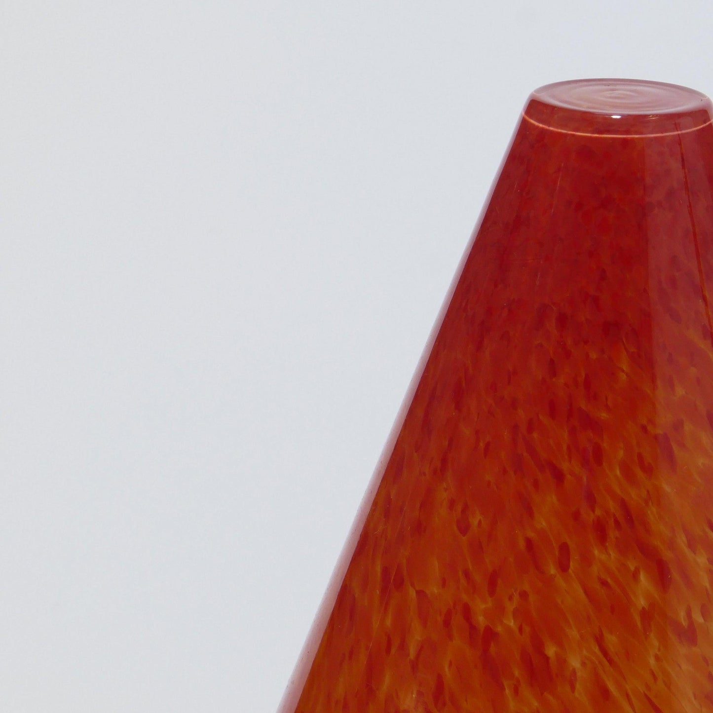 Glass Lamp GEOMETRIC Cone Red - Glasscor Store