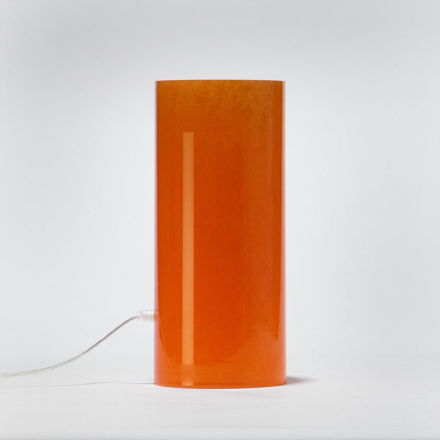 Glass Lamp GEOMETRIC Cylinder Orange - Glasscor Store