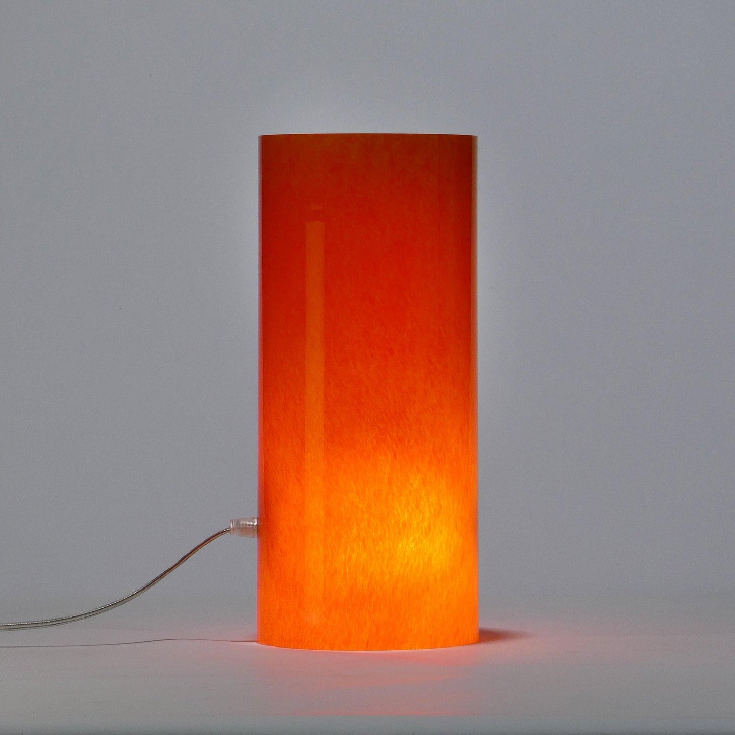 Candeeiro de mesa GEOMETRIC Cilindro Laranja - Glasscor Store