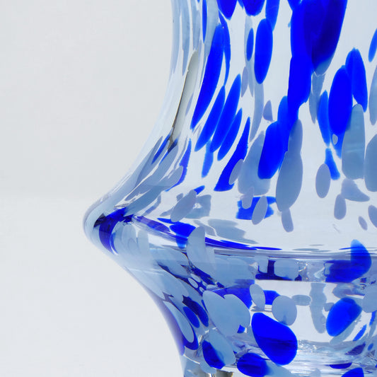 POP CHIC Vase low Opal and Blue