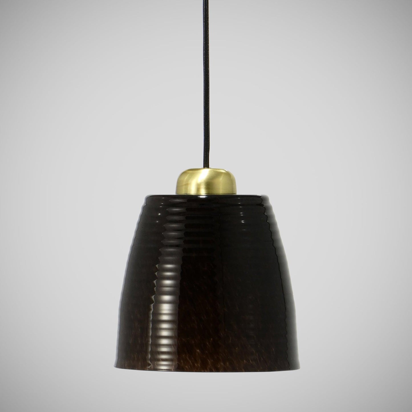 Pendant Glass Lamp Small EXQUIS Black - Glasscor Store