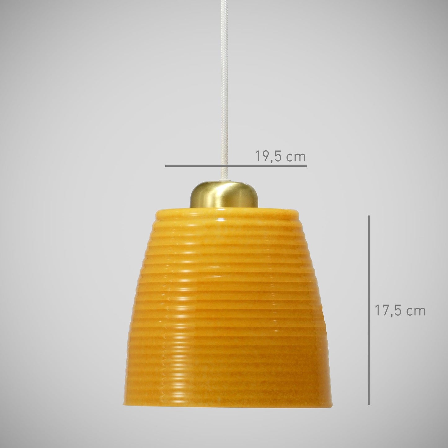 Pendant Glass Lamp Small EXQUIS Orange - Glasscor Store