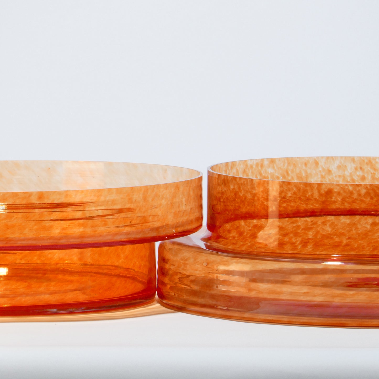 Glass Bowl TOGETHER Low Orange - Glasscor Store