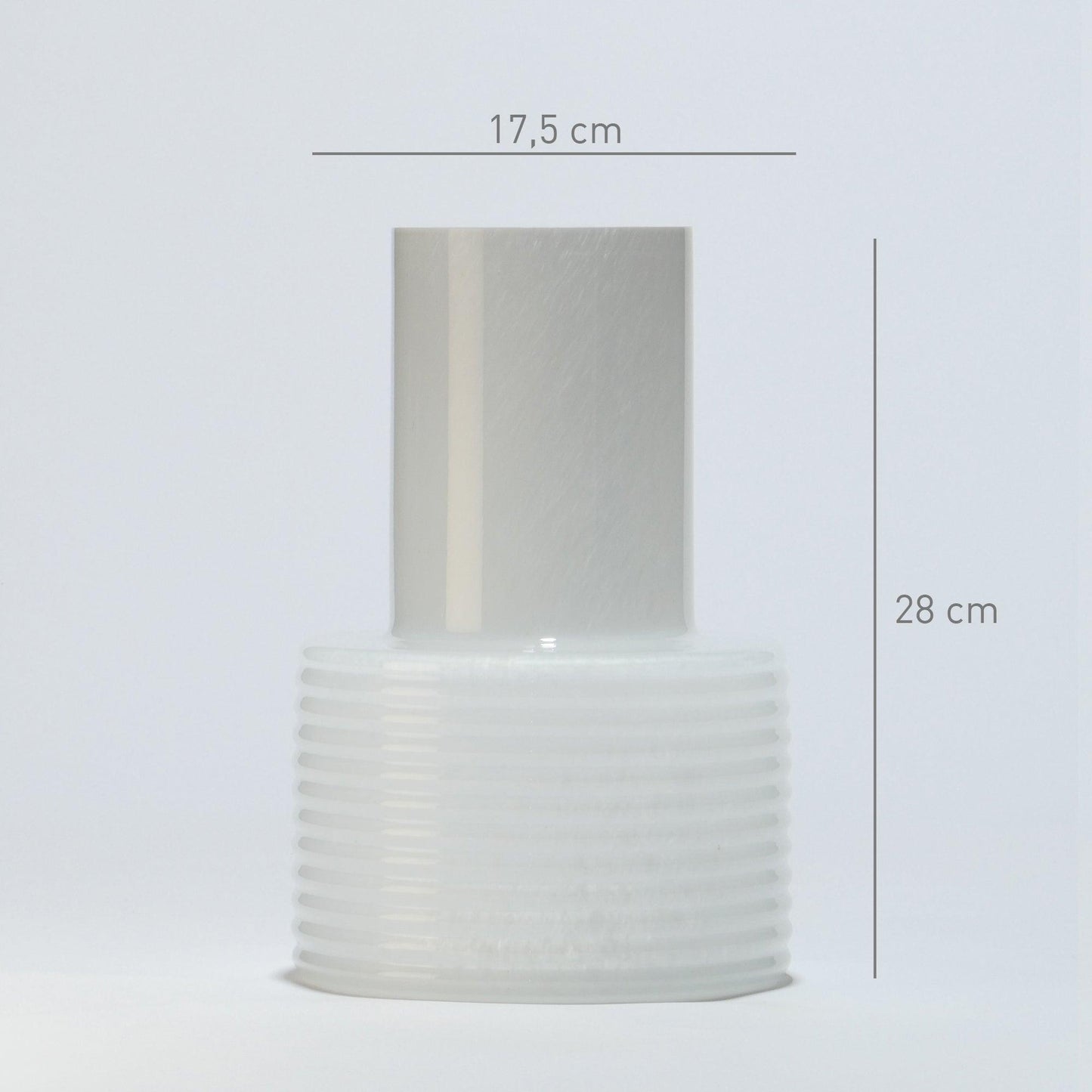 Glass Vase low TOGETHER Opal - Glasscor Store