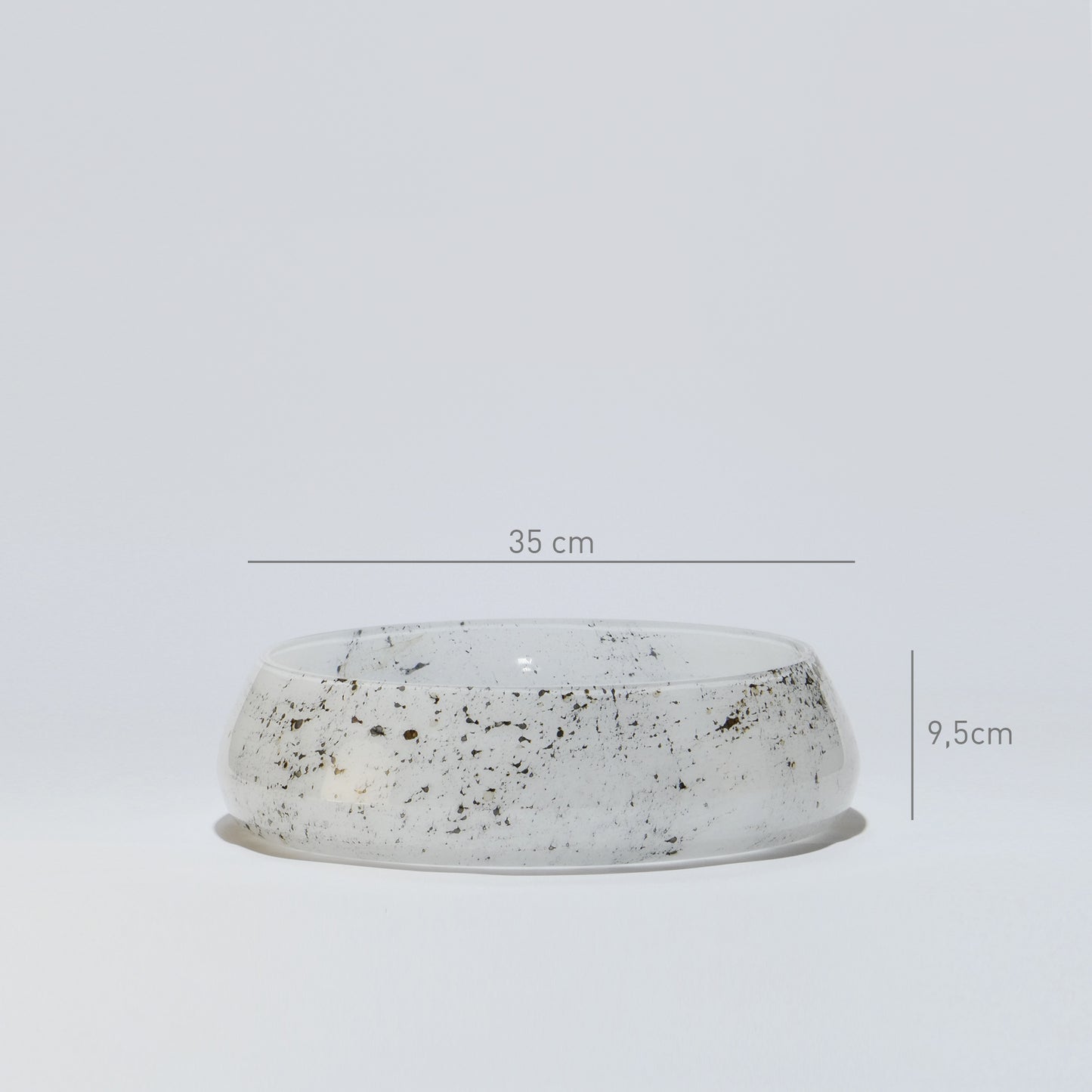 Taça Grande WHITE VULKANIC - Glasscor Store