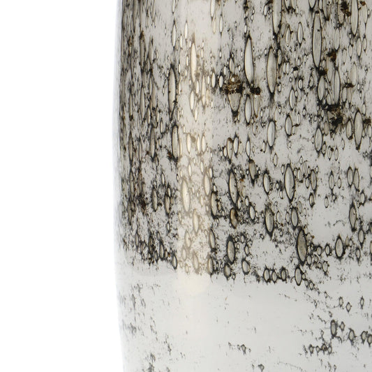 Glass Bowl Large Open WHITE VULKANIC - Glasscor Store