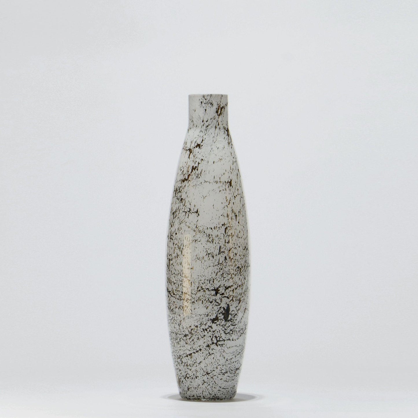 Glass Vase Obus MD WHITE VULKANIC - Glasscor Store