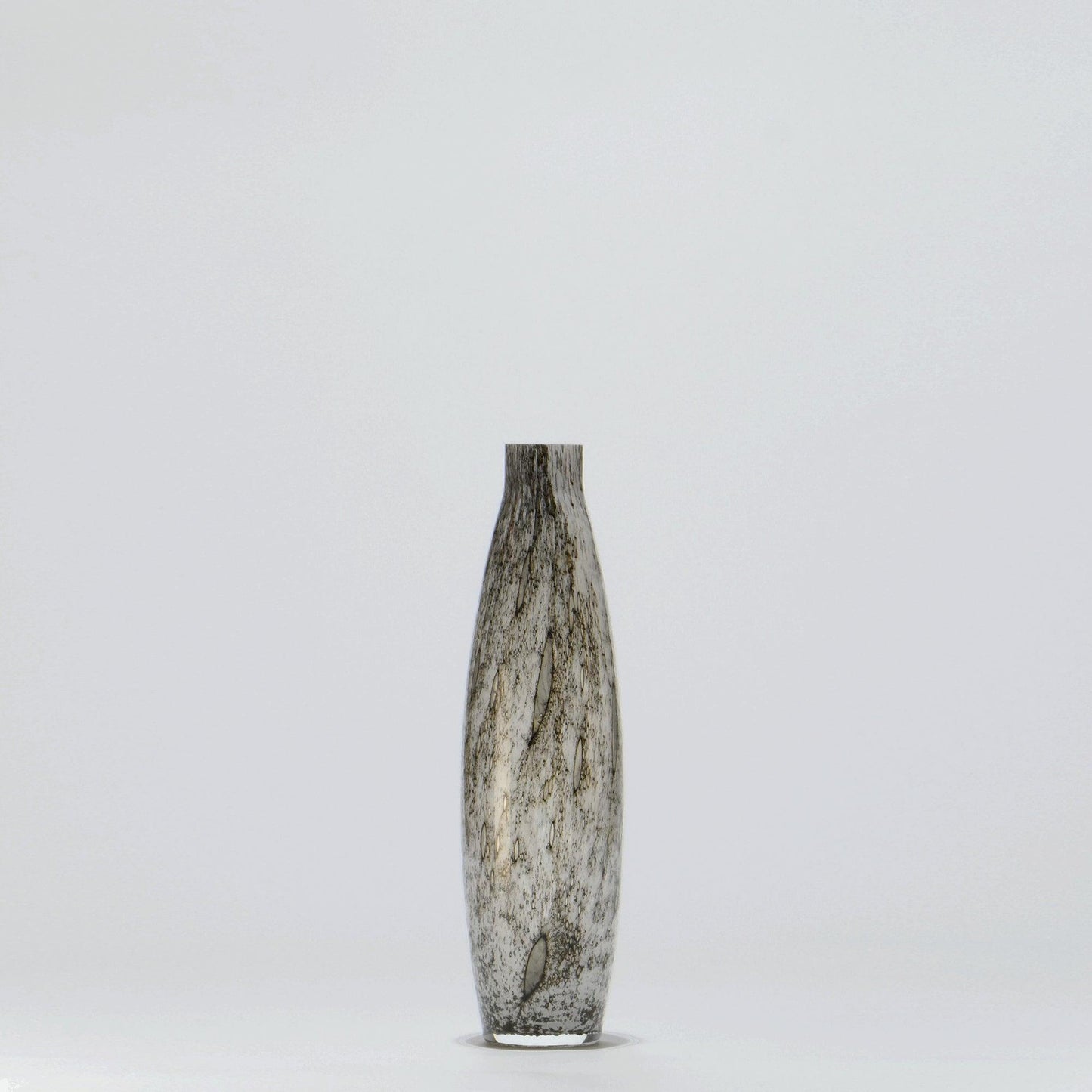 Glass Vase Obus Small WHITE VULKANIC - Glasscor Store