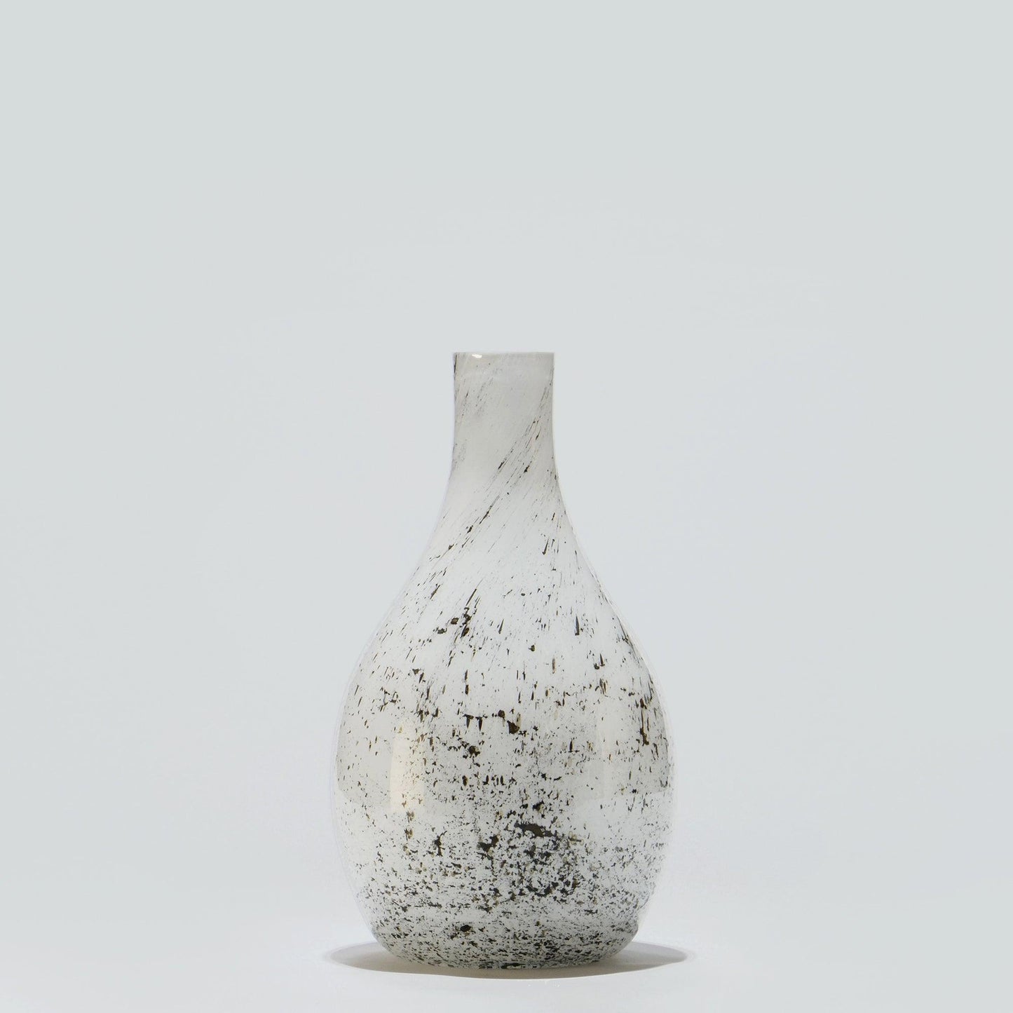 Glass vase MD WHITE VULKANIC - Glasscor Store