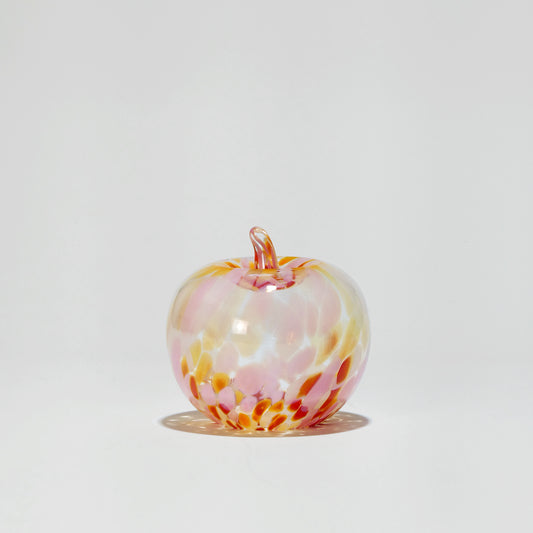 Glass decoration APPLE in Rose and Red Glass Color Grains-GLASSCOR