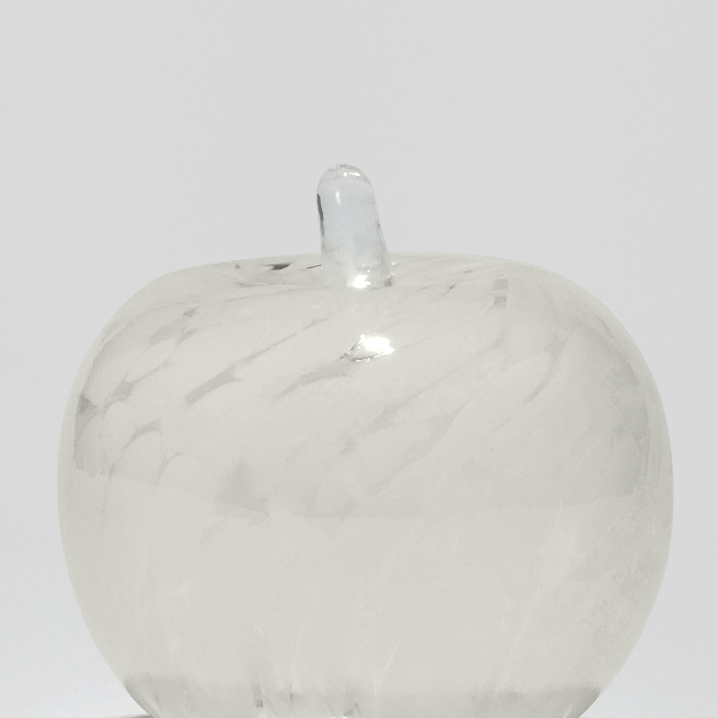 Glass decoration APPLE in Opal and Sand Glass Color Grains-Detail-GLASSCOR