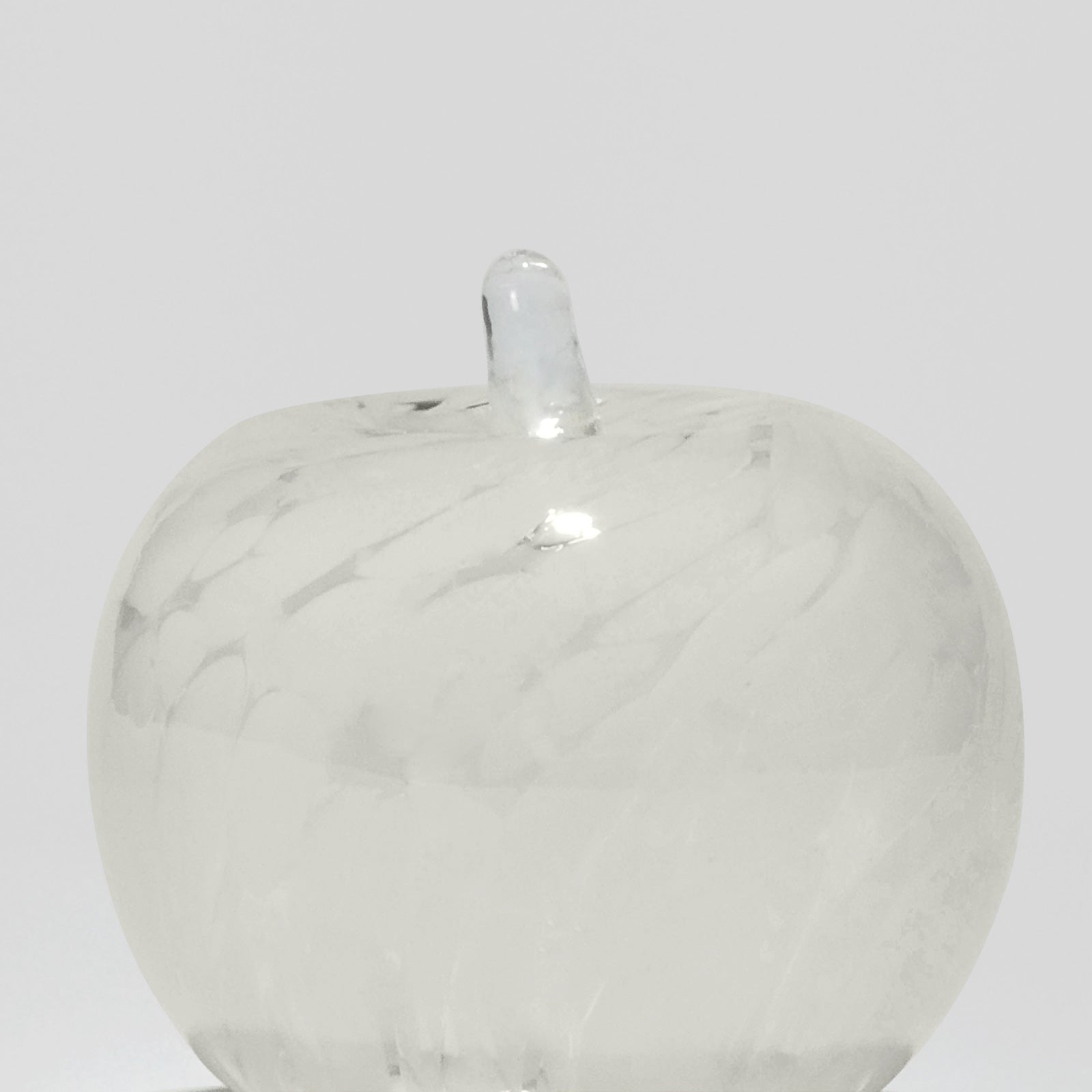 Glass decoration APPLE in Opal and Sand Glass Color Grains-Detail-GLASSCOR