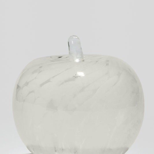 Glass decoration APPLE in Opal and Sand Glass Color Grains-Detail-GLASSCOR