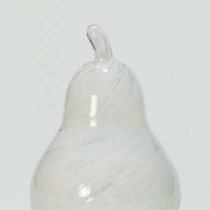 Glass decoration PEAR in Opal and Sand Glass Color Grains-Detail-GLASSCOR