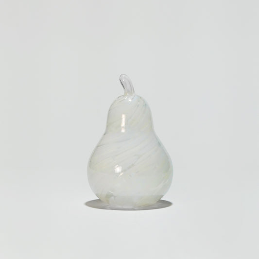 Glass decoration PEAR in Opal and Sand Glass Color Grains-GLASSCOR