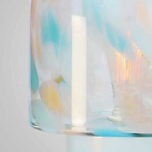Glass table lamp NIU blue | detail  2 | Glasscor Store