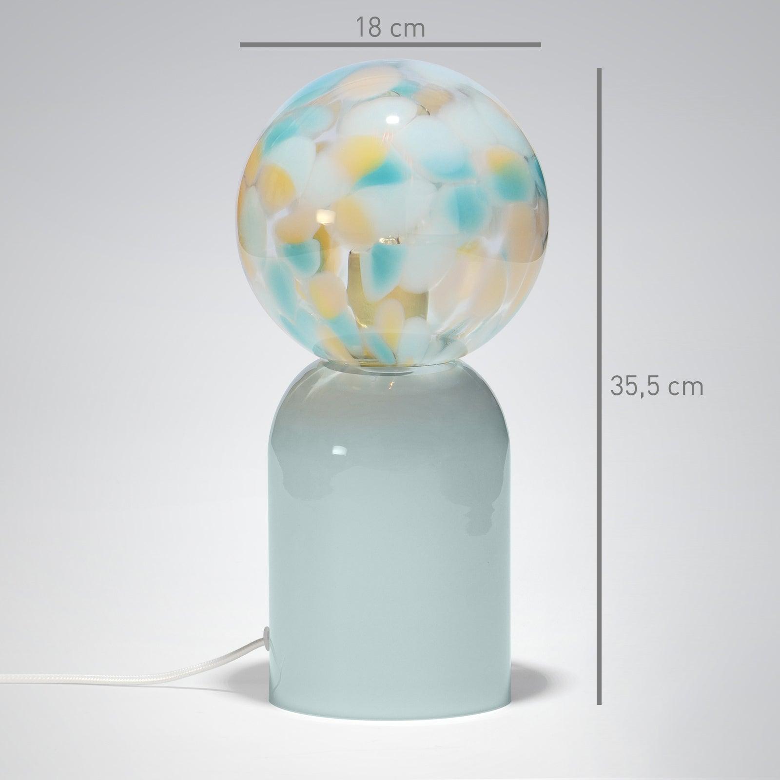 7341-01-DIXIE_TALL-GRAINS_BLUE_SAND-ICE_BLUE-DIMENSIONS - Glasscor Store