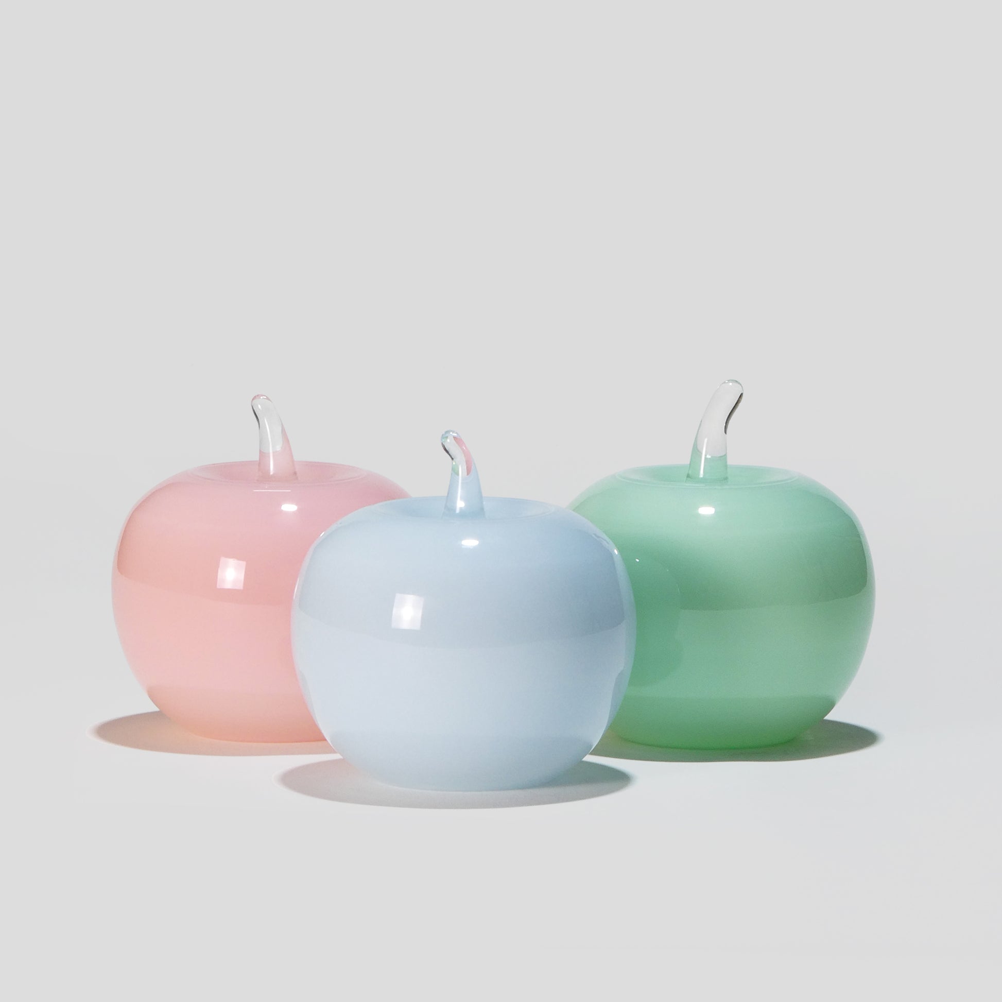 Glass decorations APPLE in Opal Colors-GLASSCOR