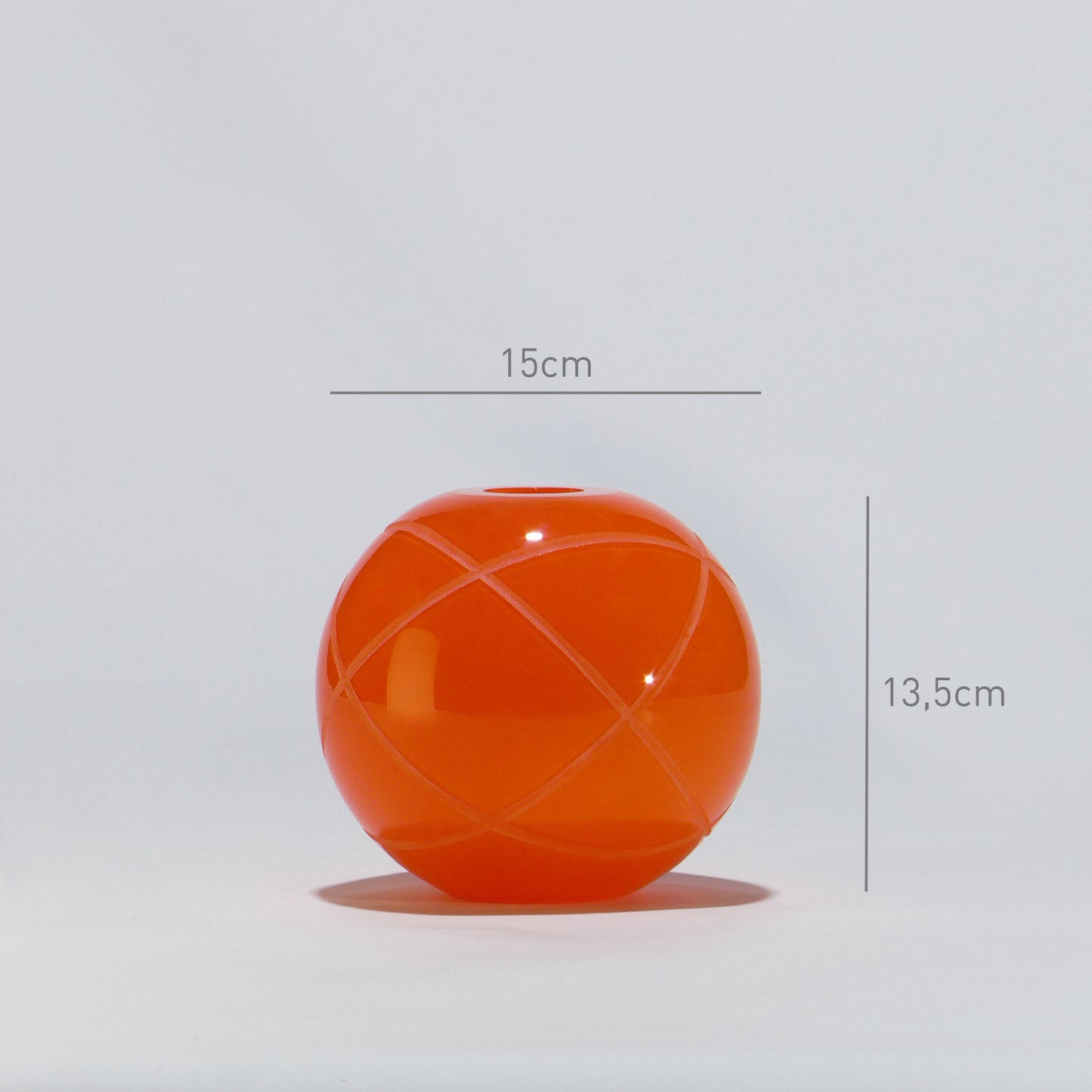 Jarra Bola Pequena ARMILAR Laranja - Glasscor Store