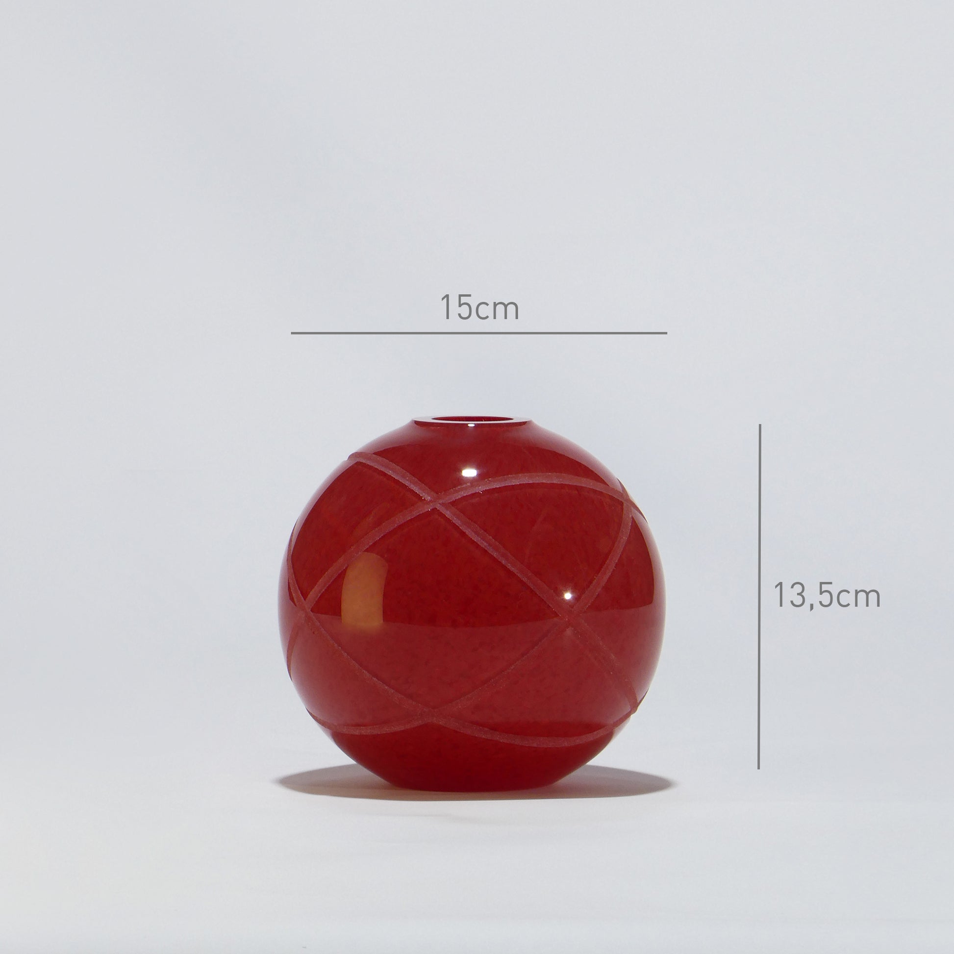 Jarra Bola Pequena ARMILAR Vermelho - Glasscor Store