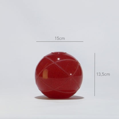 Jarra Bola Pequena ARMILAR Vermelho - Glasscor Store