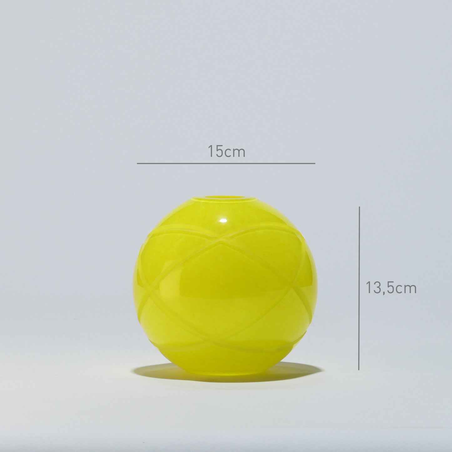 Jarra Bola Pequena ARMILAR Amarela - Glasscor Store