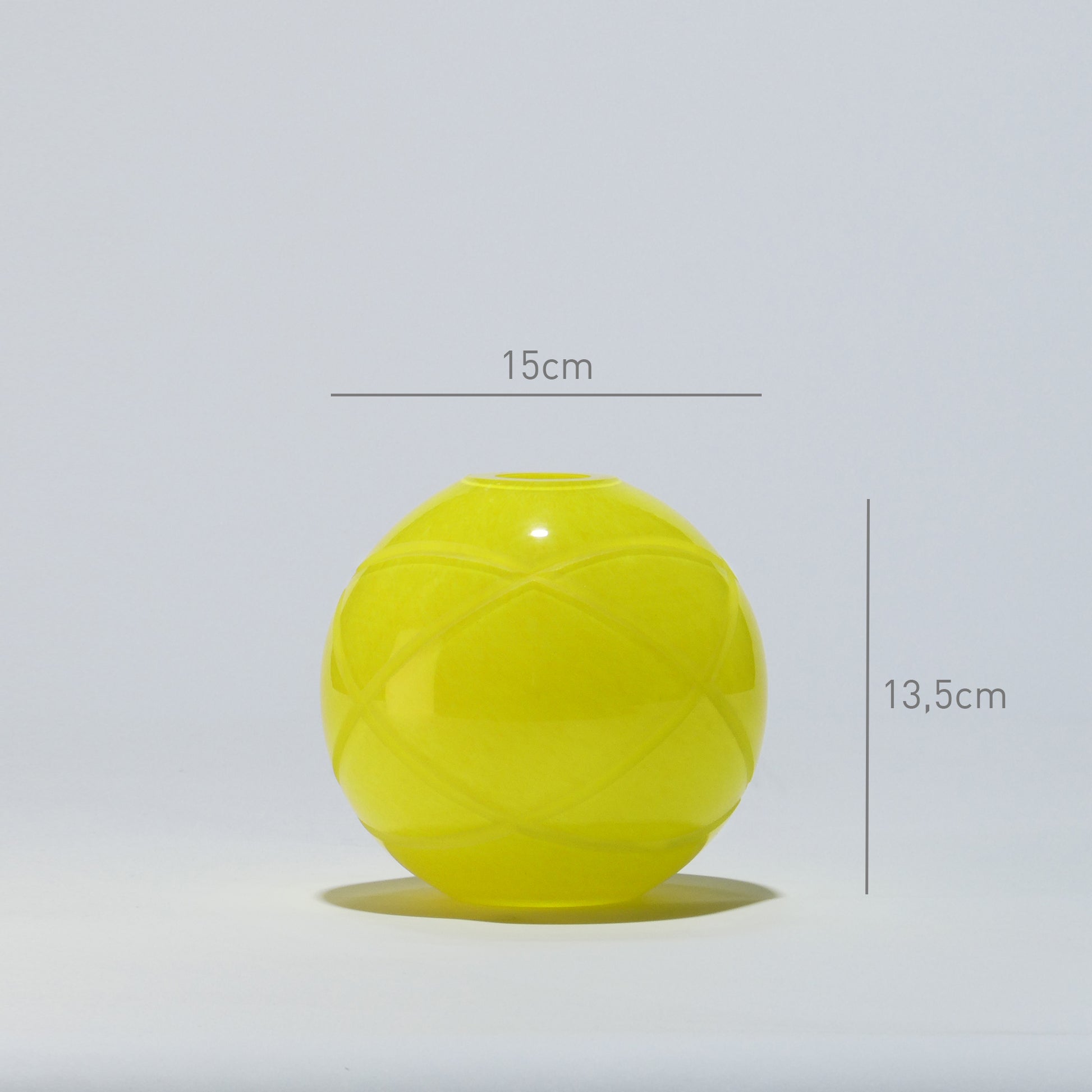 Jarra Bola Pequena ARMILAR Amarela - Glasscor Store