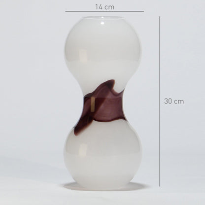 Glass Vase Large FLOW Amethyst - Glasscor Store