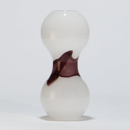 Glass Vase Large FLOW Amethyst - Glasscor Store