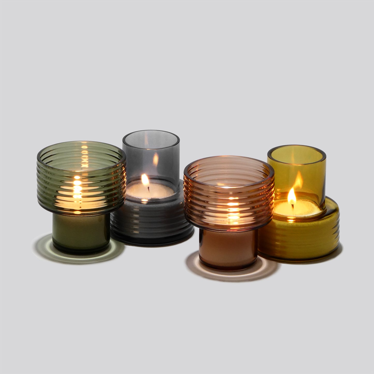 Glass Candle Holders GLOW TOGEHER SMALL-GLASSCOR