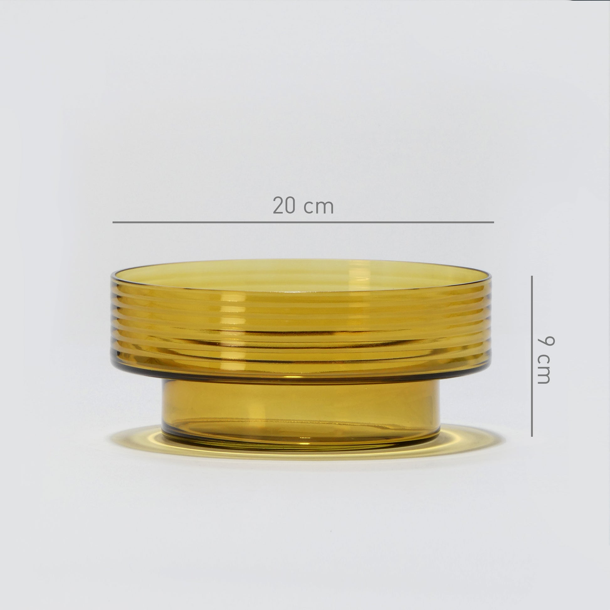 Pack of 3 Glass Candle Holders GLOW TOGETHER Mustard-DIMENSIONS_LARGE-GLASSCOR