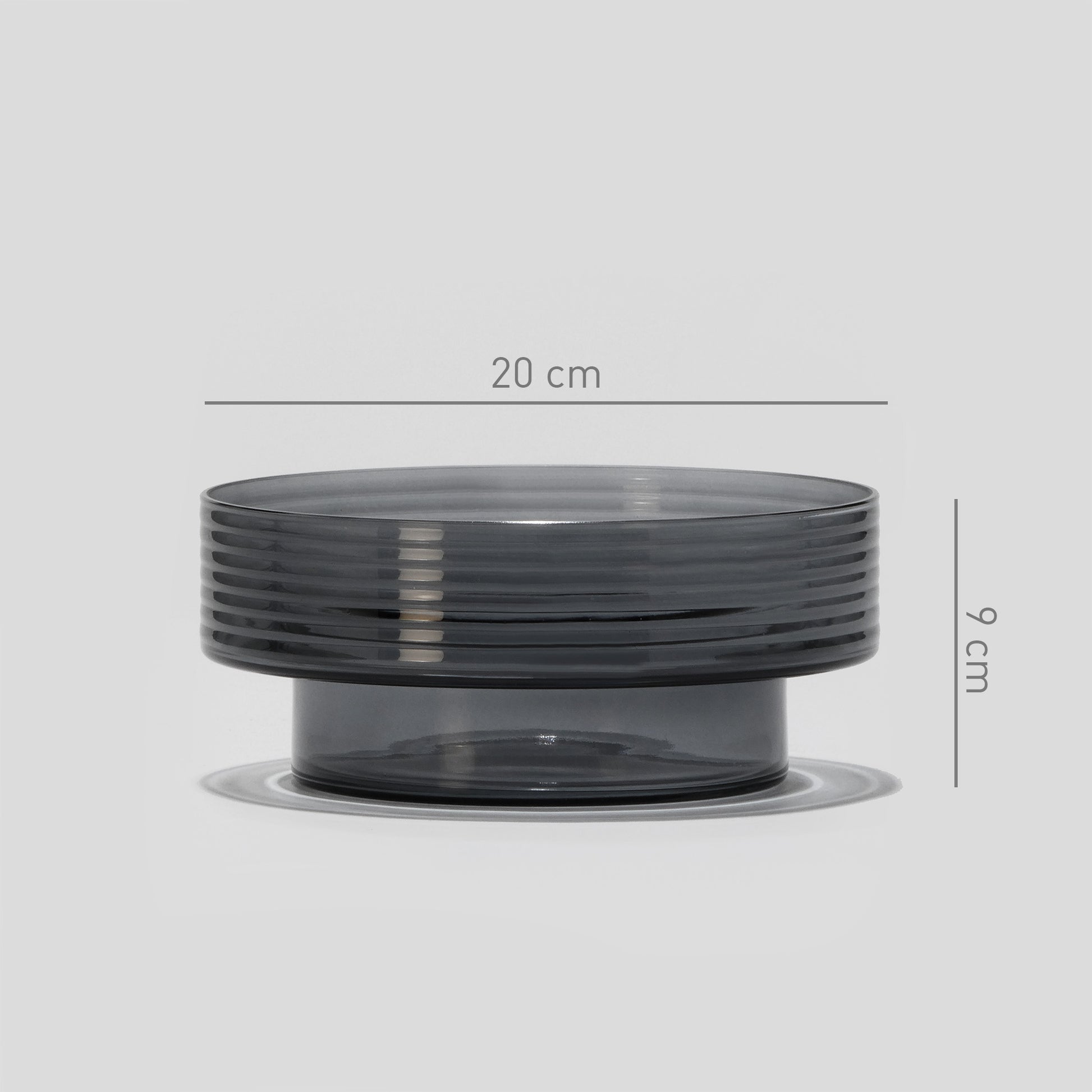 Pack of 3 Glass Candle Holders GLOW TOGETHER Smoke-DIMENSIOSN_LARGE-GLASSCOR