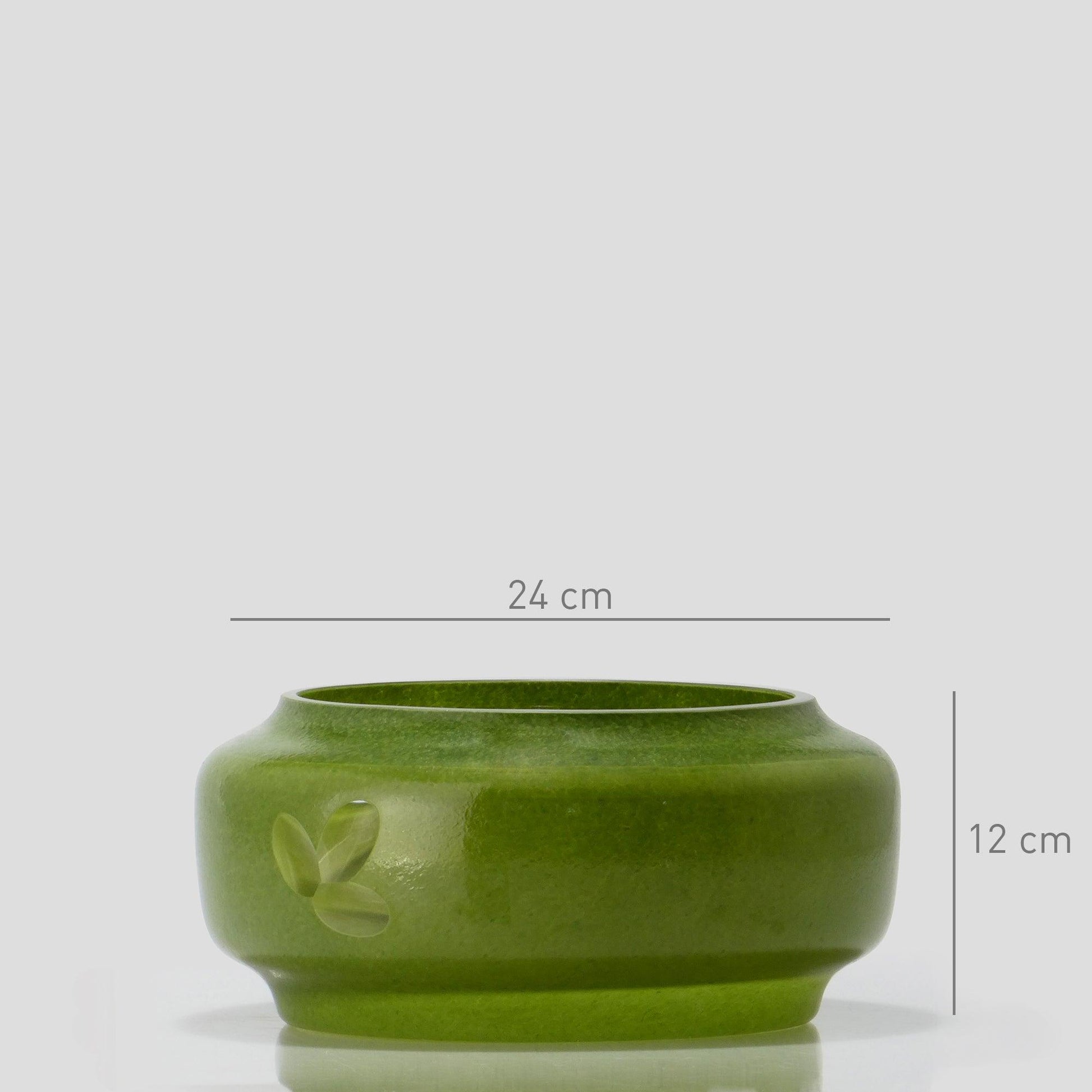 Glass Bowl LÓTUS Green - Glasscor Store