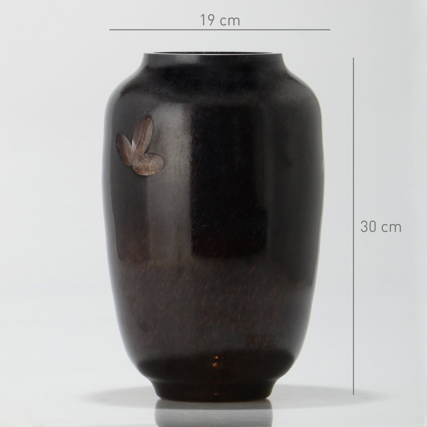 Jarra grande LÓTUS Preta - Glasscor Store