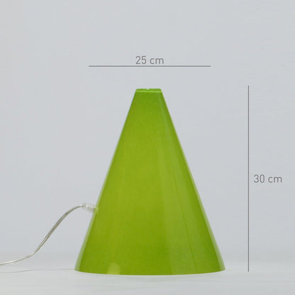Candeeiro de mesa GEOMETRIC Cone Verde - Glasscor Store